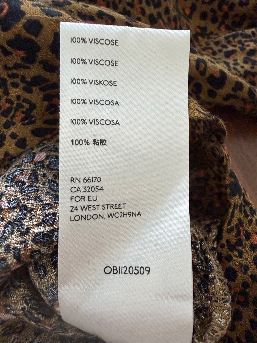 Free People leopard Print Tie-Front Button Down Shirt in Mustard M EUC - Picture 8 of 8